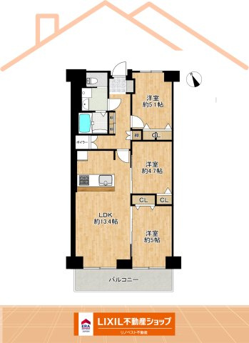 東大阪サンハイツの間取り|2025年７月リノベーション完成物件！
南西向きバルコニーにつき日当たり良好♪