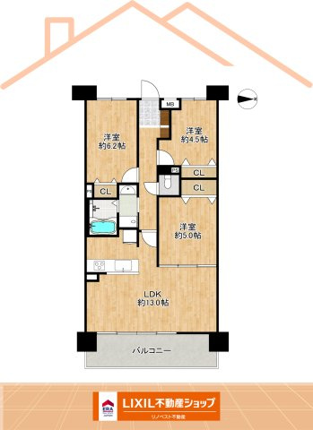 ソレイユ俊徳道の間取り|2025年12月下旬リフォーム完成予定！
周辺にはコンビニ・スーパー等、買物施設充実♪