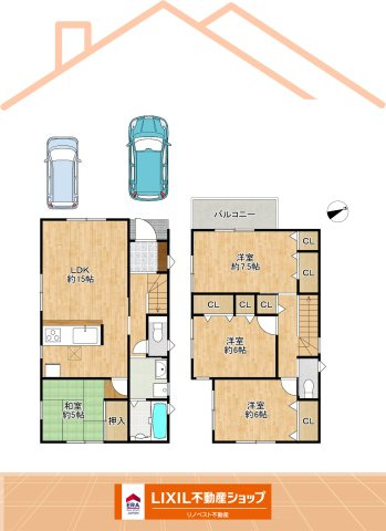 東大阪市第2北石切町の区画図|1号棟のみの募集です！