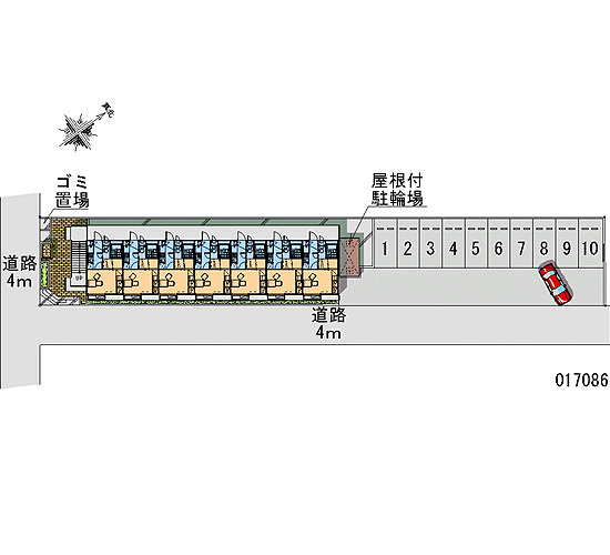 レオパレスプリマベーラの駐車場|画像4