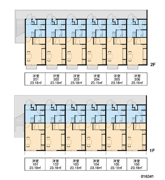 レオパレスK1の区画図|画像3