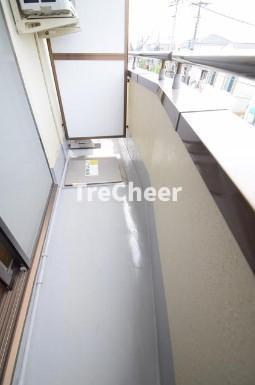 コーポハマのバルコニー