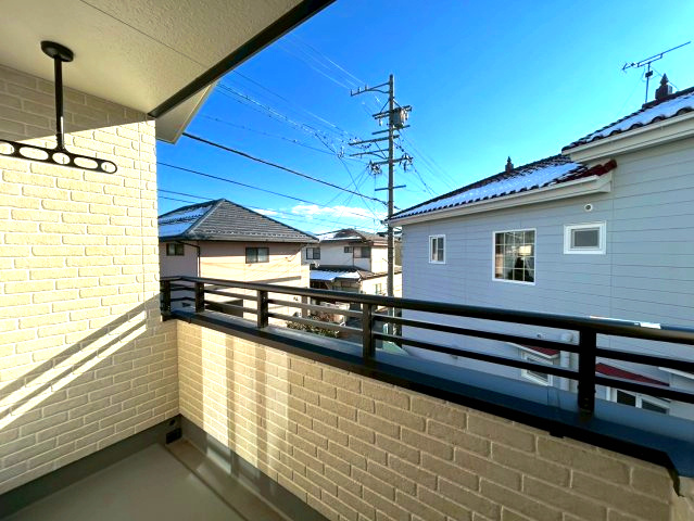戸建　長野市吉田一丁目のバルコニー