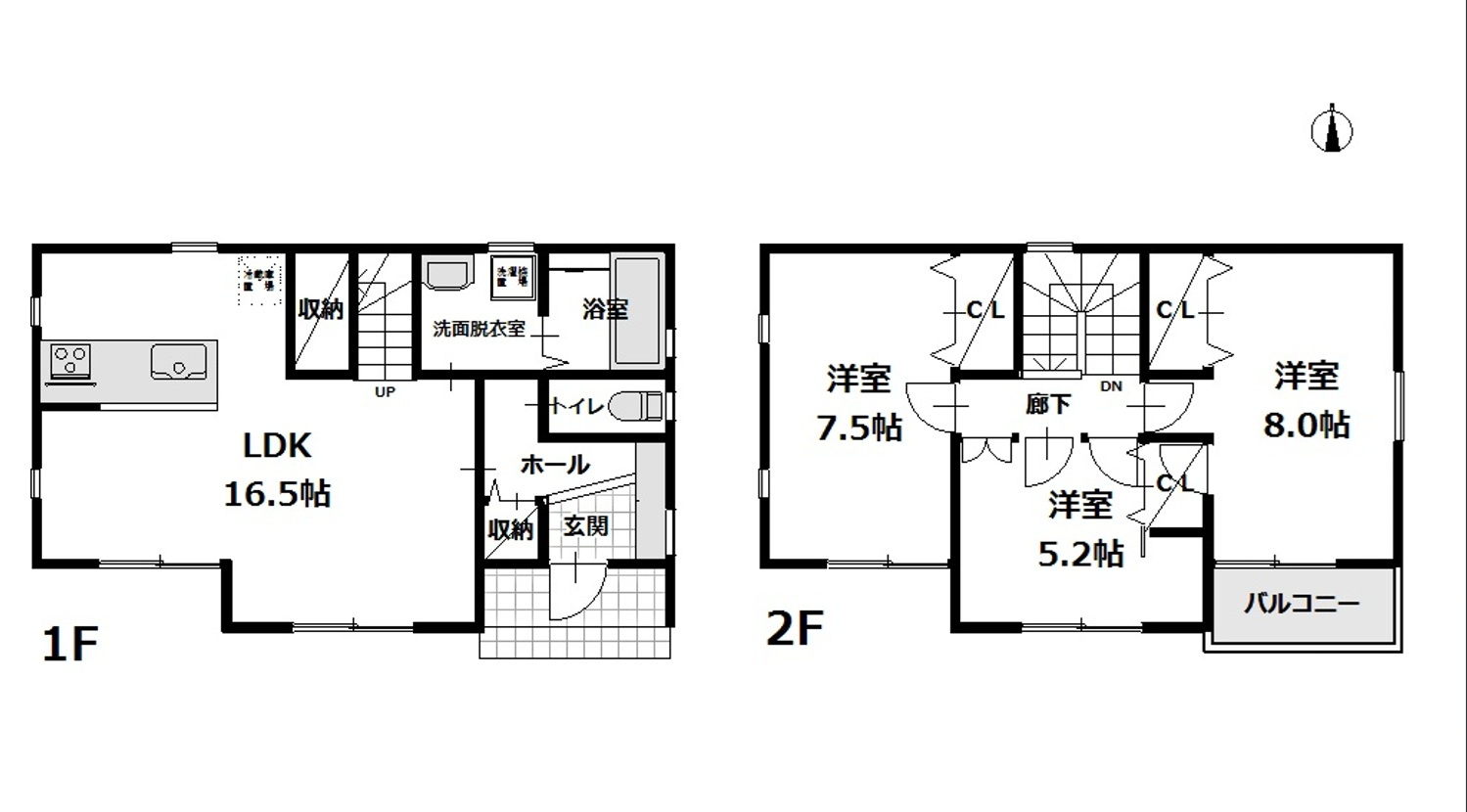 戸建　長野市吉田一丁目の間取り