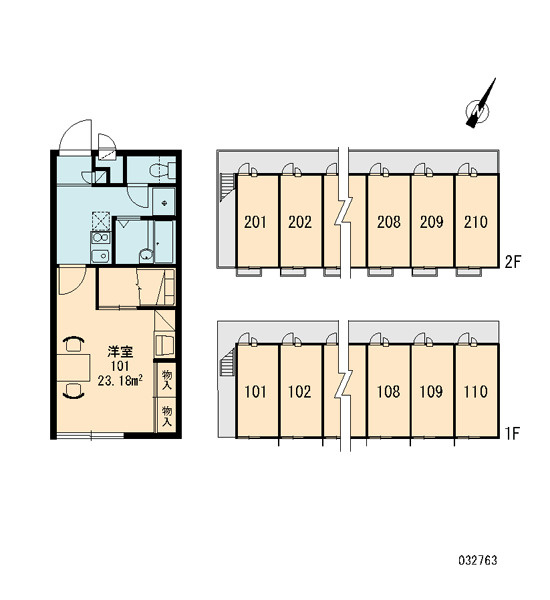 レオパレスあるかんしぇるの区画図|画像3