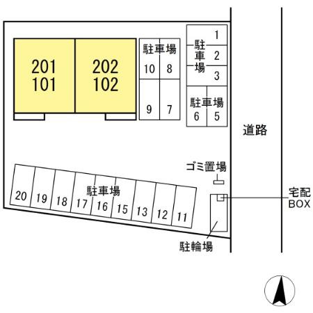 シンフォニーレジデンスの駐車場
