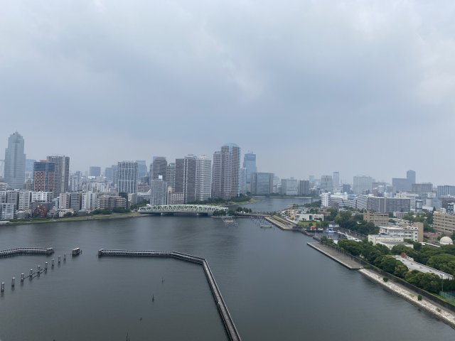 キャナルワーフタワーズWESTの展望|バルコニーからの眺望です♪
前面に建物がないため、眺望も◎