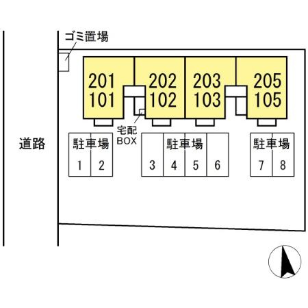 アクシス真鍋の区画図