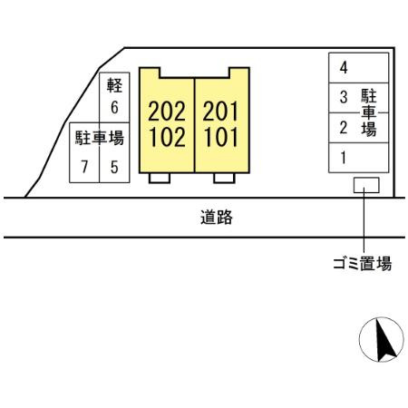 グランモアヒロセの区画図