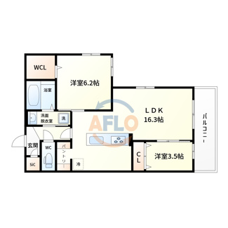 【間取り】 | モンテゾーロ西田辺 | モンテゾーロ西田辺　間取り