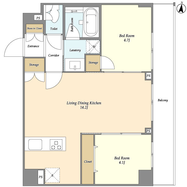 CREATIF 日暮里の間取り