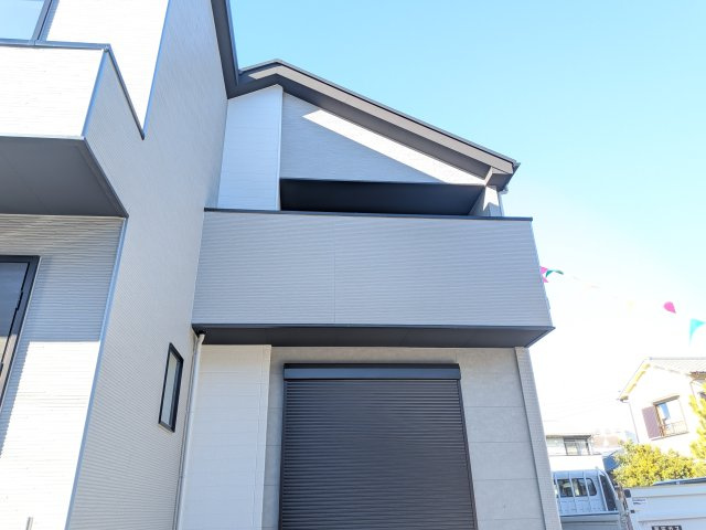 牛久市南　17期　新築戸建て　1号棟のバルコニー|バルコニー外観です！