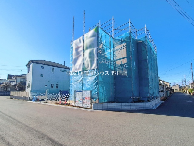 野田市岩名6期　新築戸建　1号棟の外観|2026年2月完成予定です(^^)（2025年12月現地写真）