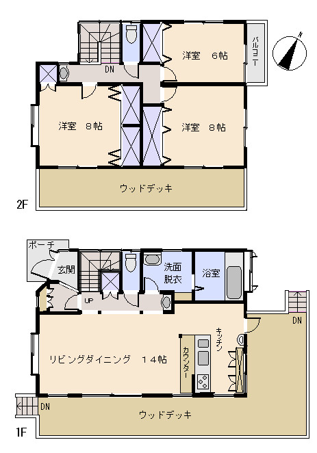 南伊豆町　妻良の間取り