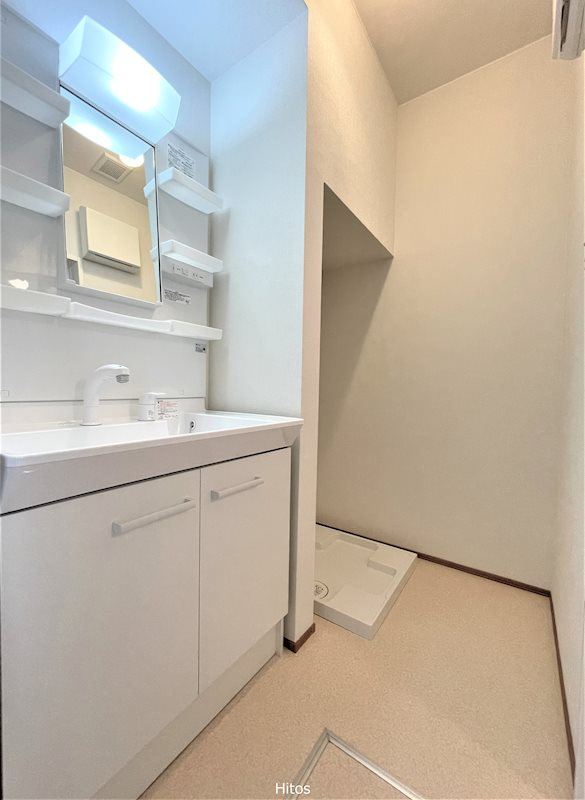 グリーンテラスBの独立洗面台