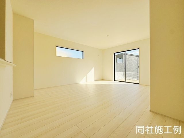 新築戸建・新築建売　いわき市泉町5丁目第2　泉小・泉中の居間・リビング|同社施工例