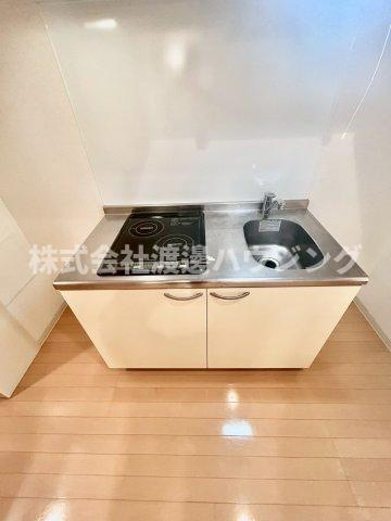 ラ・フィーネ江坂のキッチン|２口IHキッチン