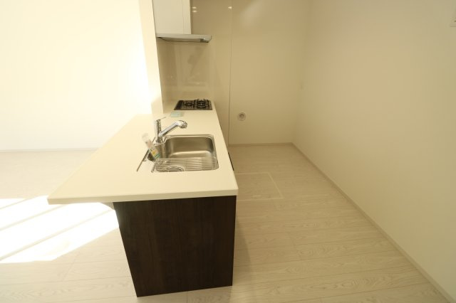 【キッチン】 | 入間郡三芳町藤久保　新築一戸建住宅　全1棟　(ふじみ野店) | 後ろも広々です！