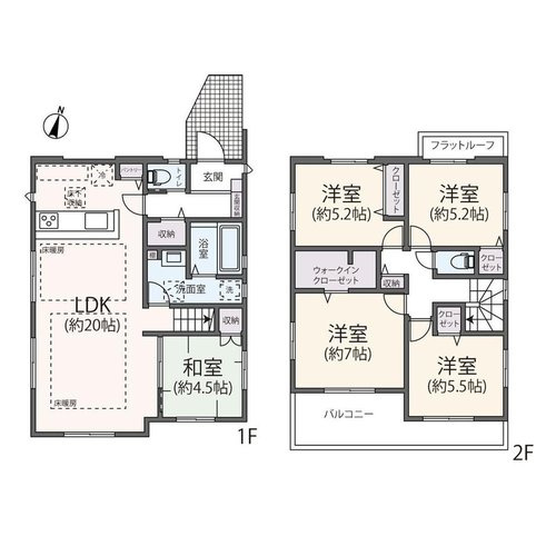【間取り】 | 藤沢市亀井野　中古戸建