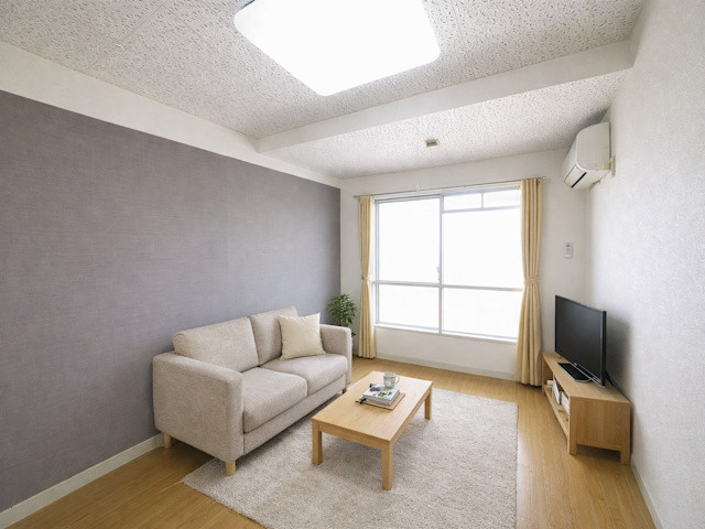 クレアーレ学園前の居間・リビング|CGで家具等を配置したもので家具等は含まれません。