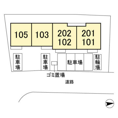 【区画図】 | エスペランサⅡ