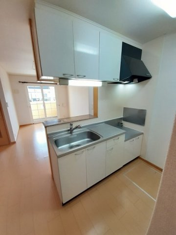菊池郡菊陽町花立１丁目のアパートのキッチン|お料理しやすいキッチンです