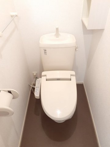 熊本市北区龍田１丁目のアパートのトイレ|コンパクトで使いやすいトイレです