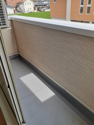 熊本市北区龍田１丁目のアパートのバルコニー|落ち着いた時間を過ごせるバルコニーです