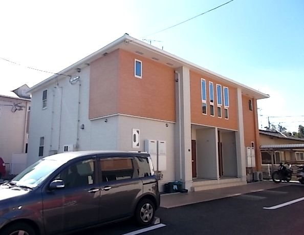 熊本市北区龍田１丁目のアパートの外観|外観もきれいです