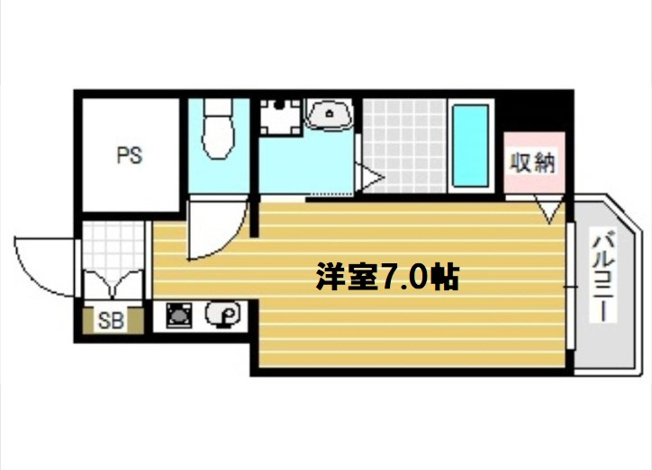 【間取り】 | グランパシフィック芦原橋駅前