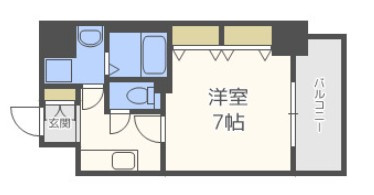 【間取り】 | パークフラッツ野田阪神駅前