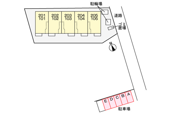 プリモの駐車場|駐車場