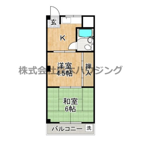 【間取り】 | 　ブルースカイハイツ新森