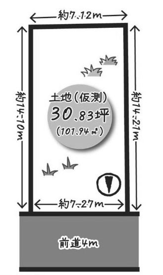 【土地図】 | 樫原平田町 売土地