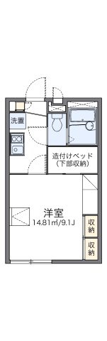 レオパレスレインボーの間取り