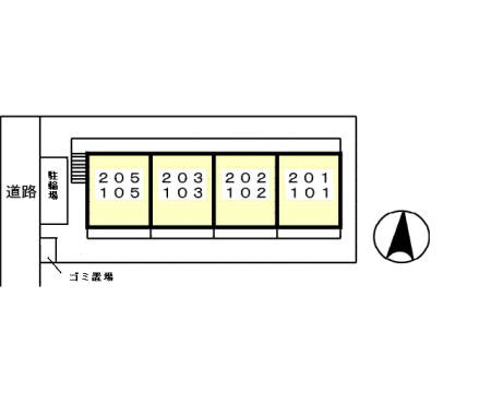 アルト・プエンテの区画図