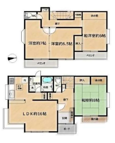 厚木市鳶尾5丁目　中古戸建の間取り|間取図「厚木市鳶尾5丁目　中古戸建」