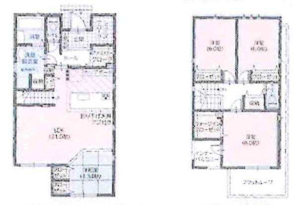 タマタウン岡崎東大友　全3棟・1号棟の間取り|間取り図です