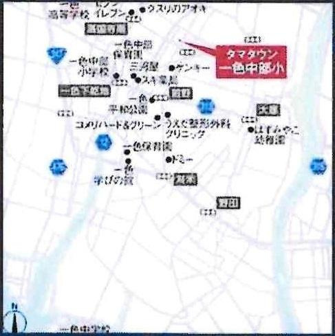 タマタウン一色中部小　全3棟・3号棟のその他|現地案内図です。