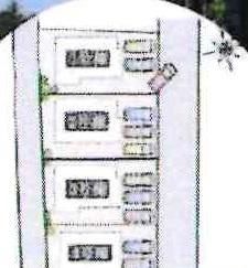 タマタウン西尾寺津小　全4棟・1号棟の区画図|1号棟です。