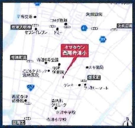 タマタウン西尾寺津小　全4棟・1号棟のその他|現地案内図です。