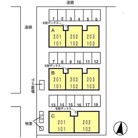 ロイヤルファミールⅡ　Aの区画図