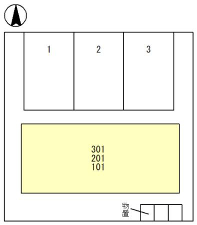 サンテラス松井二の宮の区画図