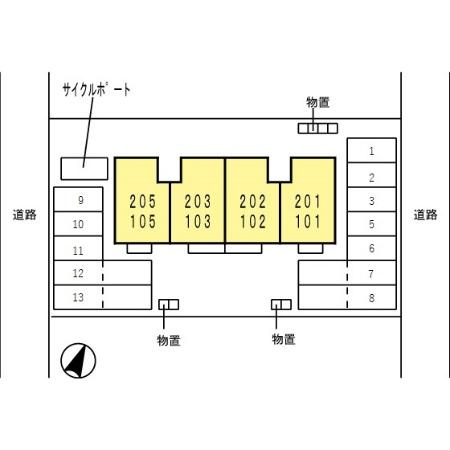 グリーンコートの区画図