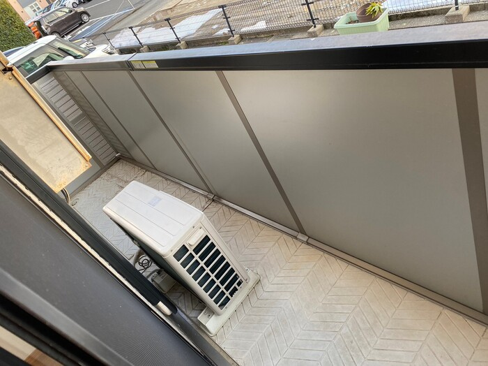 ハイツＲのバルコニー