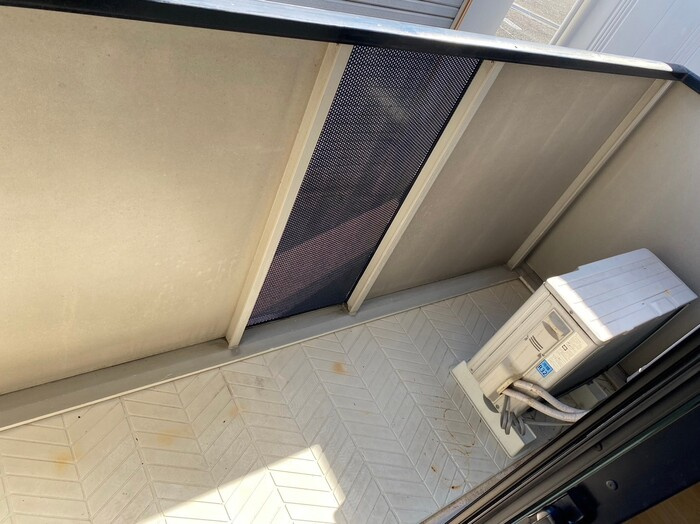 セジュール新横江のバルコニー