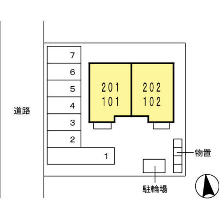 カレンメゾンの区画図