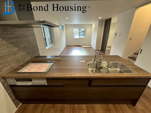 「マリンホーム施工」「乾太くん完備」福吉台 全2棟2号棟の完成予想図