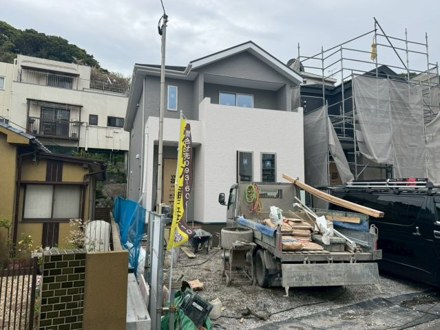 ーBloomーブルームー小倉北区赤坂4丁目1期　【小倉北区　新築戸建て】の外観|現地撮影　2026,2,26　ーBloomーブルームー小倉北区赤坂4丁目1期　【小倉北区　新築戸建て】