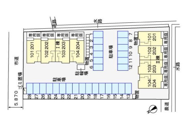 エグレットⅠの区画図